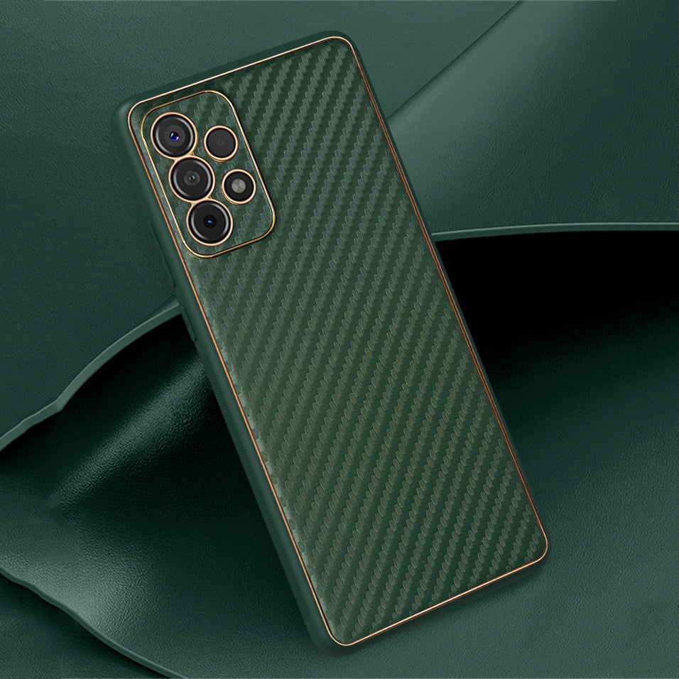 Luxury Carbon Fiber Ptemium Back case for Samsung Galaxy A72 - Premium Cases