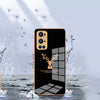 Luxury Golden Edges Deer Glass Back Case For Oneplus Series