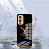 Luxury Golden Edges Deer Glass Back Case For Oneplus Series