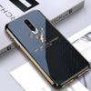 Luxury Electroplated Glass Case With Golden Edges For OnePlus 8/9