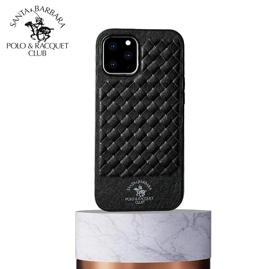 Santa Barbara Ravel Series Black Genuine Leather Case For iPhone 13 - planetcartonline