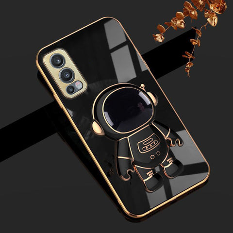 Astronaut Luxurious Gold Edge Back Case For Oneplus Nord 2