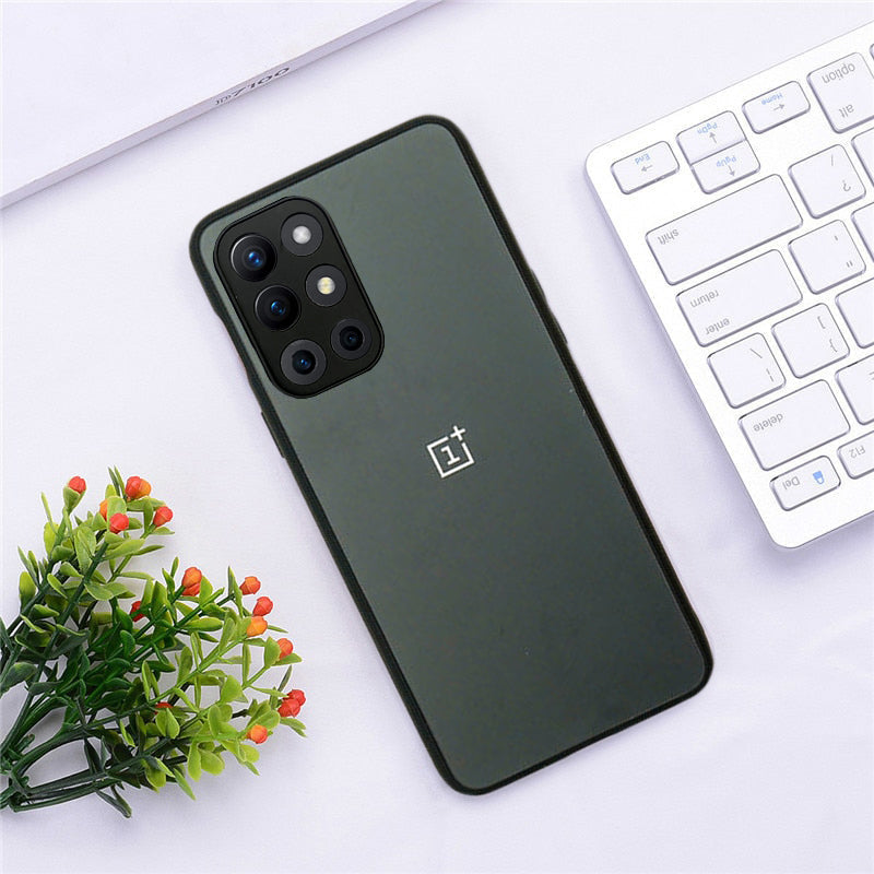Special Edition Matte Finish Silicone Glass Back Case For Oneplus 9R - Premium Cases