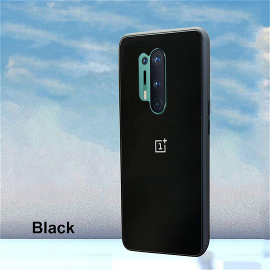 Special Edition Matte Finish Silicone Glass Back Case For Oneplus 8 Pro - Premium Cases