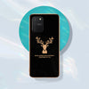 Luxury Golden Edges Deer Glass Back Case For Samsung Galaxy S10 Lite