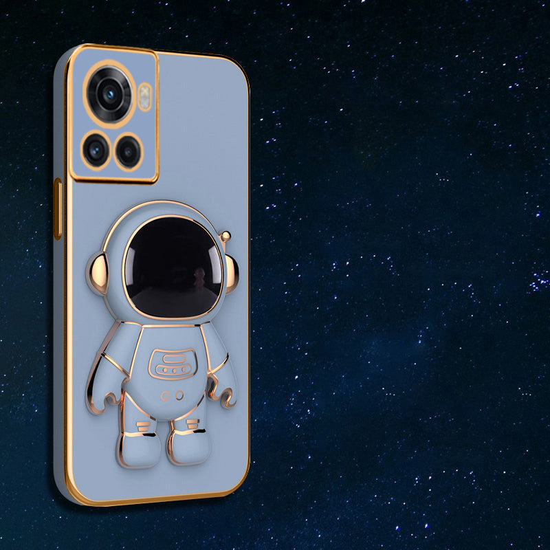 Astronaut Luxurious Gold Edge Back Case For OnePlus Series