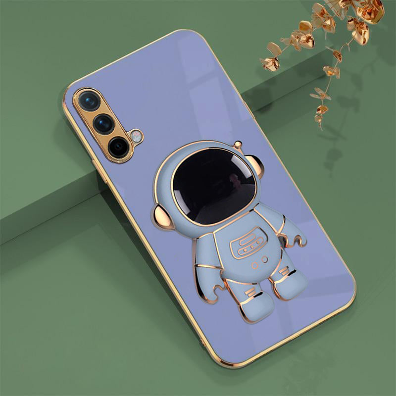 Astronaut Luxurious Gold Edge Back Case For Oneplus Nord CE