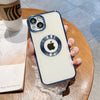 The Premium Electroplated Square Silicon Clear Camera Protection Back Case Cover For iPhone 13