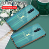 Luxury Golden Edges Deer Glass Back Case For Oneplus Series