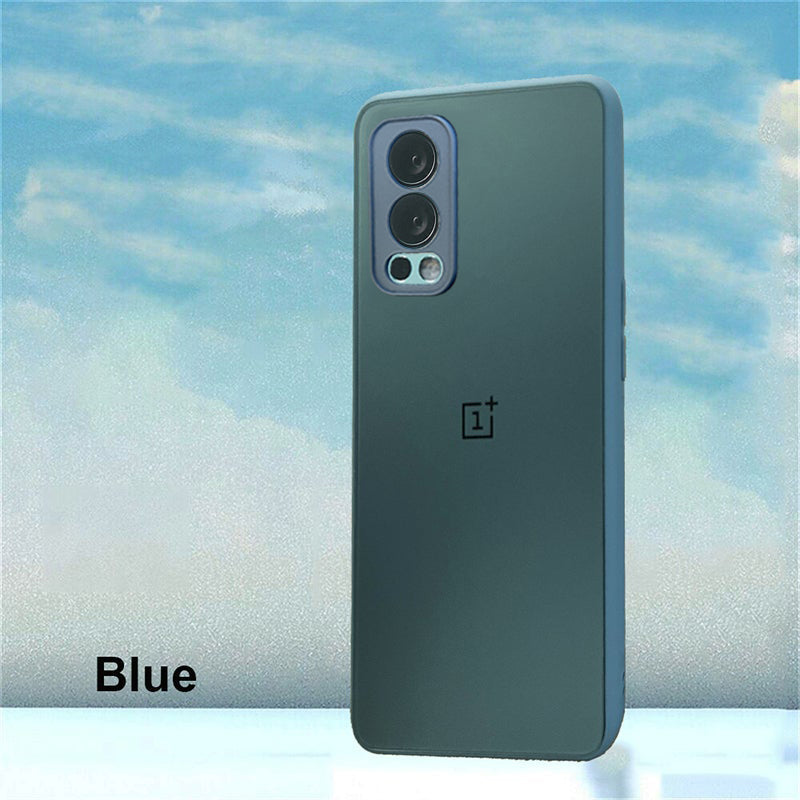 Special Edition Matte Finish Silicone Glass Back Case For Oneplus Nord 2 - Premium Cases