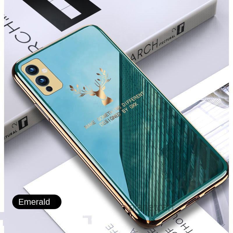 Gradient Deer Glass Back Case For Oneplus