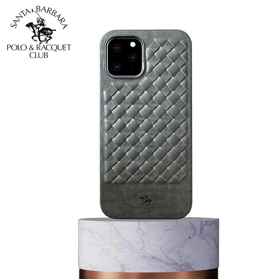 Santa Barbara Ravel Series Grey Genuine Leather Case For iPhone 13 - planetcartonline