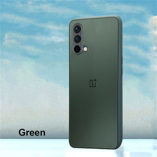 Special Edition Matte Finish Silicone Glass Back Case For Oneplus Nord CE - Premium Cases