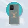Luxury Golden Edges Deer Glass Back Case For Samsung Galaxy S10 Lite