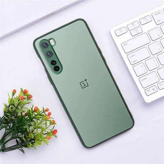 Special Edition Matte Finish Silicone Glass Back Case For Oneplus Nord - Premium Cases