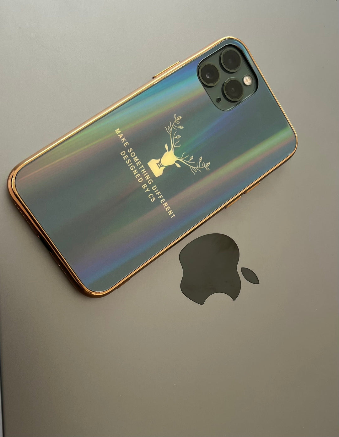 Gradient Deer Glass Back Case For iPhone 11 Pro