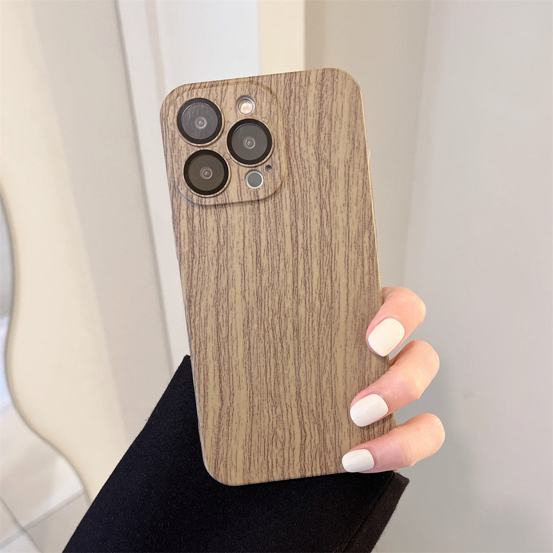 Luxury Ultra-thin Wood Grain Phone Case For iPhone 15 Pro