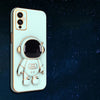 Astronaut Luxurious Gold Edge Back Case For OnePlus 9
