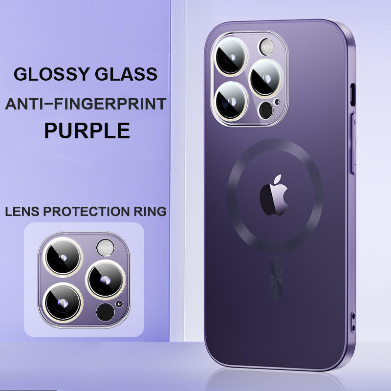 Glossy Ultra Thin Electroplated Camera Lens Protection With Magsafe For iPhone 14 Series