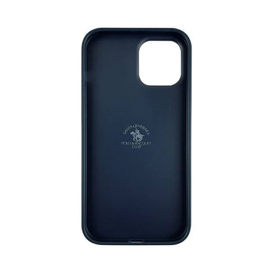 Santa Barbara Garner Series Genuine Leather Blue Case For iPhone 13 Pro Max - planetcartonline