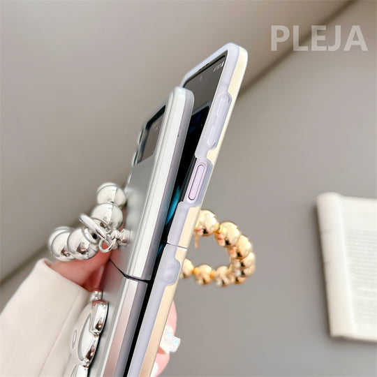 Luxury Silver Phone Case for Samsung Galaxy Z Flip 3