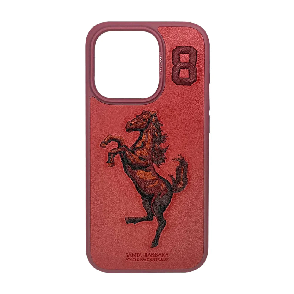 Santa Barbara Classic Boris Series Genuine Leather Case For iPhone 15 Pro