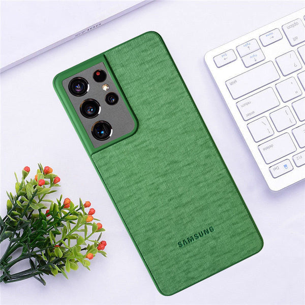 Cloth Pattern Inspiration Soft Sleek Silicon Case For S21 Ultra