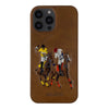 Santa Barbara Jockey Series Genuine Leather Brown Case For iPhone 13 Pro