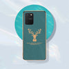 Luxury Golden Edges Deer Glass Back Case For Samsung Galaxy S10 Lite