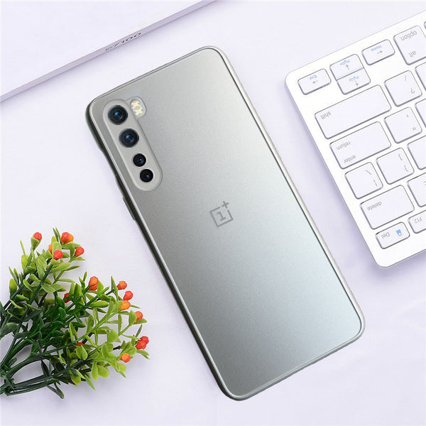 Special Edition Matte Finish Silicone Glass Back Case For Oneplus Nord - Premium Cases