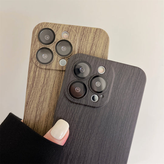Luxury Ultra-thin Wood Grain Phone Case For iPhone 15 Pro Max