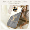 Premium Glass Back Deer Case With Golden Edges For iPhone 11 Pro Max