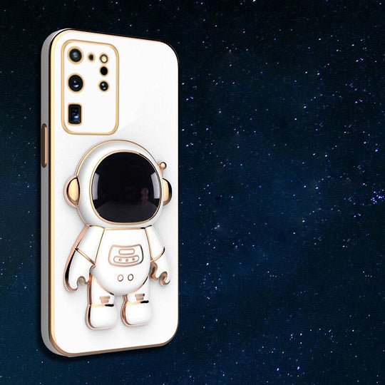 Astronaut Luxurious Gold Edge Back Case For Samsung Galaxy S20 Ultra