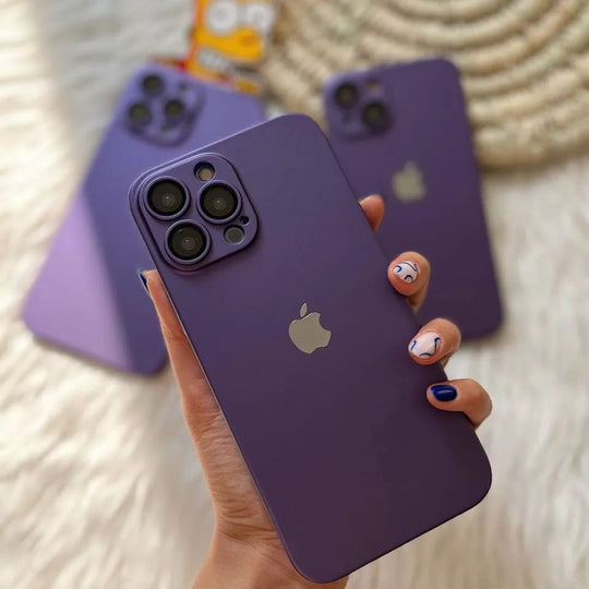 Luxurious Matte Thin Back Case With Shinning Logo For iPhone 14 Pro Max