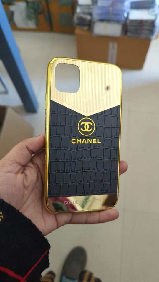 Premium Golden Luxury Back Case For iPhone 12 Pro Max