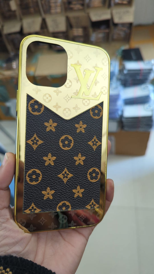 Premium Golden Luxury Back Case For iPhone 12 Pro