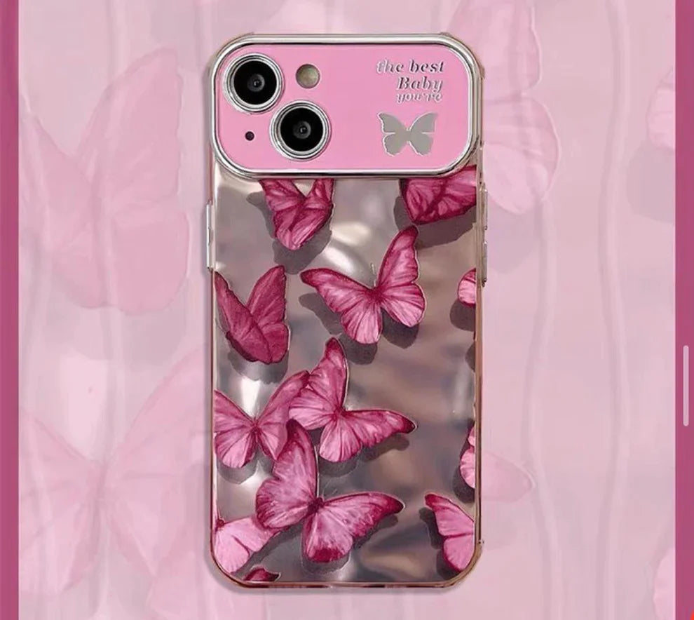 3D Effect Butterflies Back Case For Apple iPhone 15 Pro Max