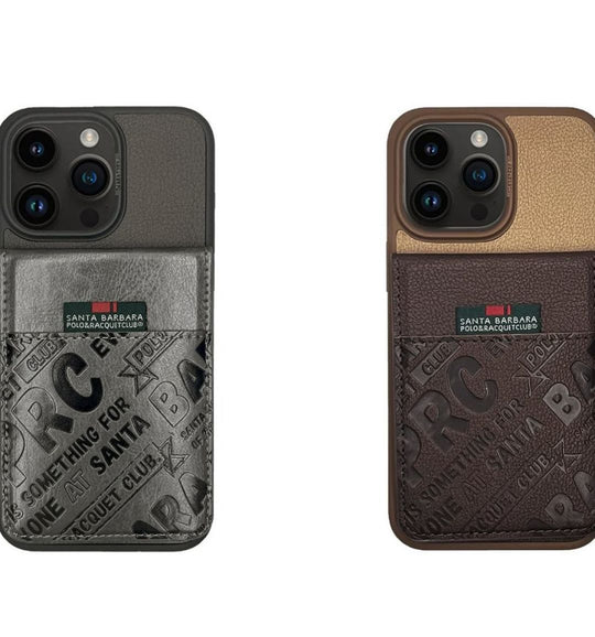 Santa Barbara Classic Hulda Series Genuine Leather Case For iPhone 15 Pro Max