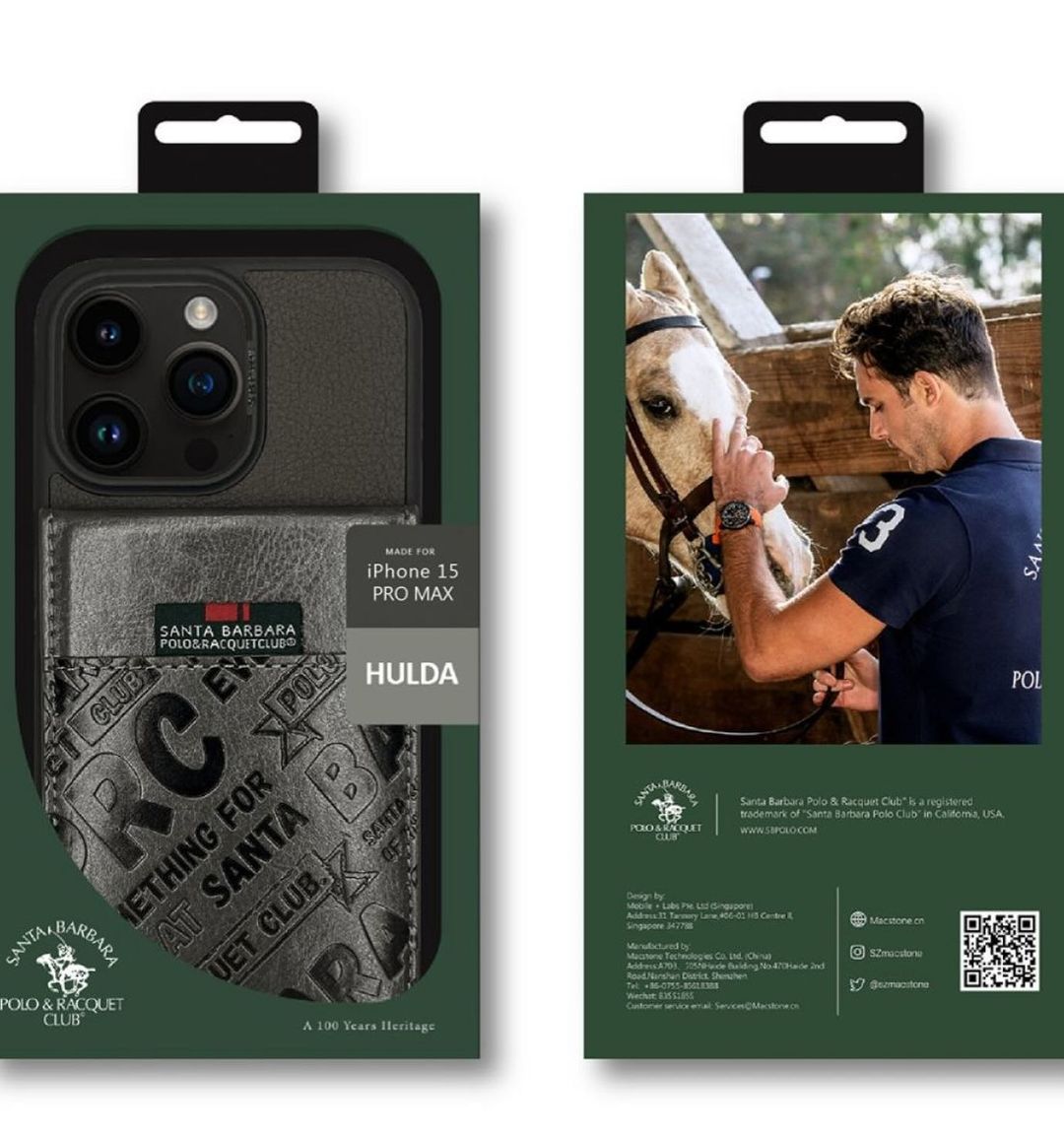 Santa Barbara Classic Hulda Series Genuine Leather Case For iPhone 15 Pro
