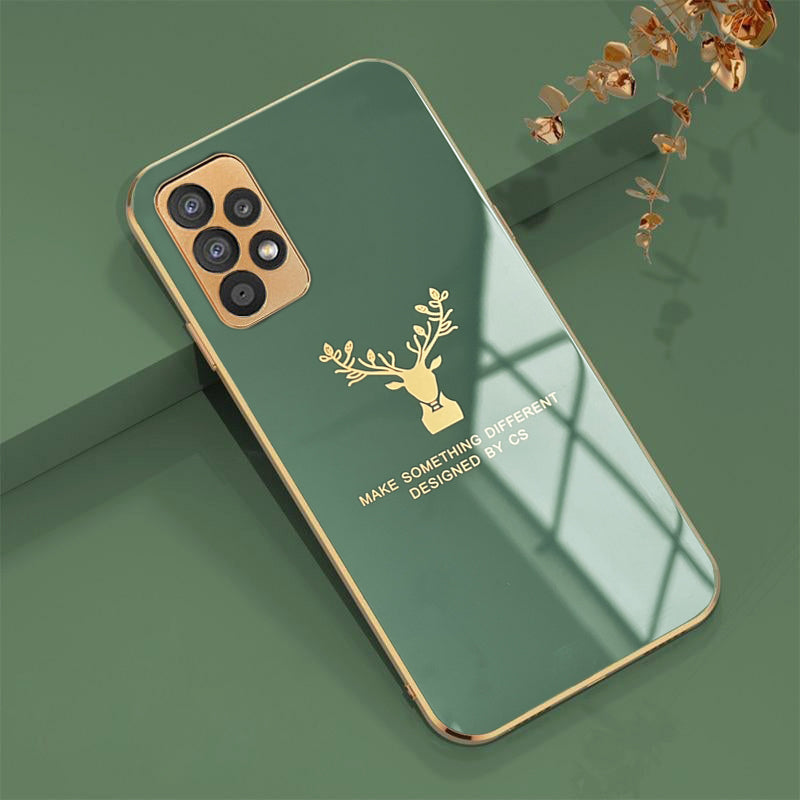 Luxury Electroplated Silicon Deer Back Case For Samsung Galaxy A52