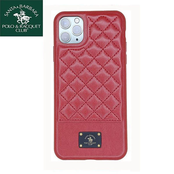 Santa Barbara Bradley Genuine Leather Case for iPhone 11 Pro Max Red