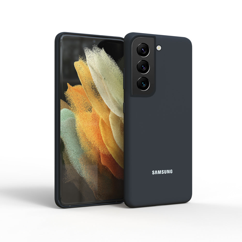 Premium Liquid Silicone Back Case Cover For Samsung Galaxy S21