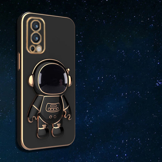 Astronaut Luxurious Gold Edge Back Case For OnePlus Nord 2