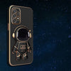 Astronaut Luxurious Gold Edge Back Case For Samsung Galaxy A52s