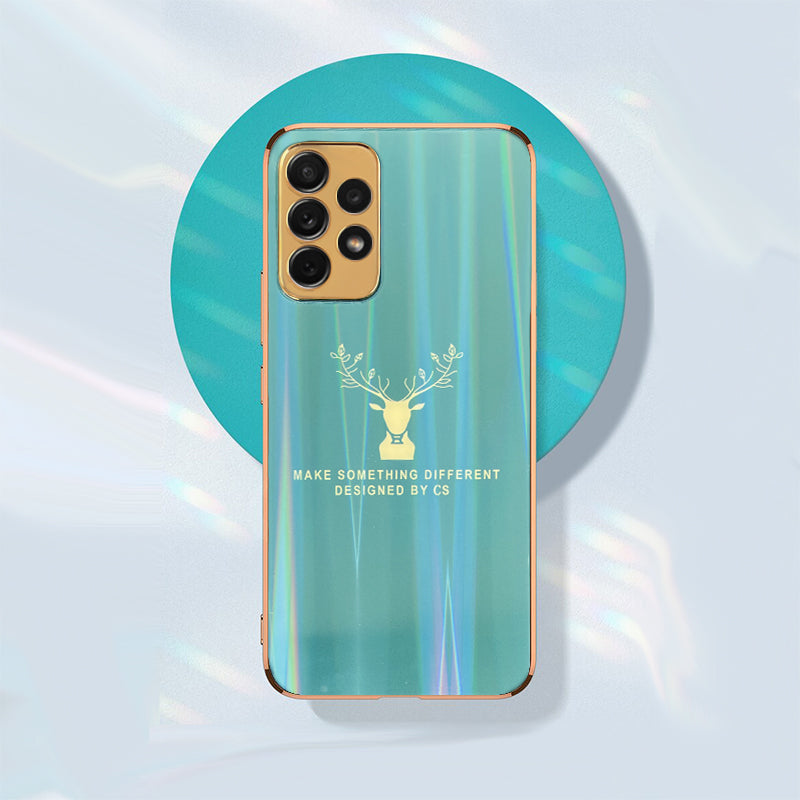 Luxury Electroplated Silicon Deer Back Case For Samsung Galaxy A52s 5G
