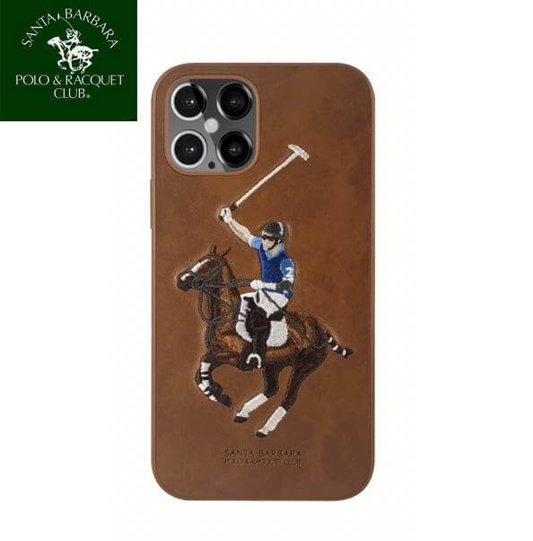 Santa Barbara Jockey Series Genuine Leather Case For iPhone 13 - planetcartonline