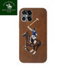 Santa Barbara Jockey Series Genuine Leather Case For iPhone 13