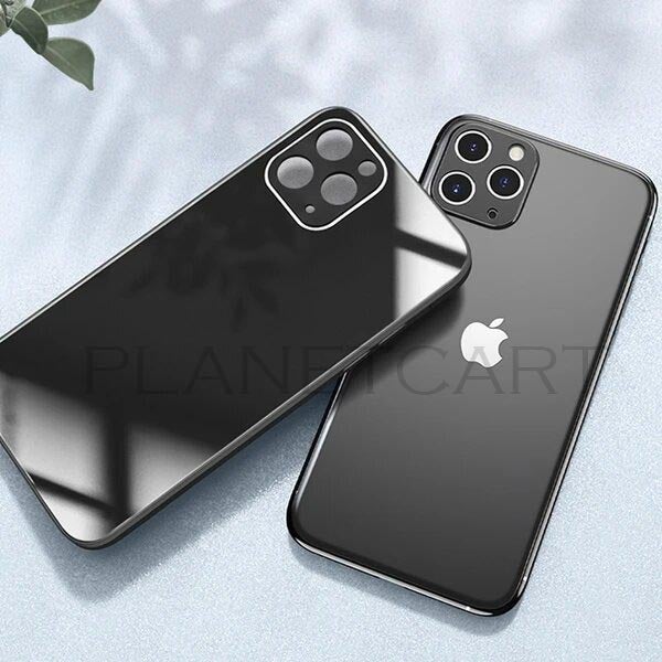 Special Edition Glossy Silicone Soft Edge Back Case with Camera Protection For iPhone 12 Pro Max