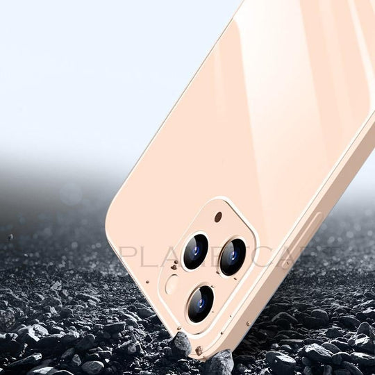 Special Edition Glossy Silicone Soft Edge Back Case with Camera Protection For iPhone 12 Pro Max