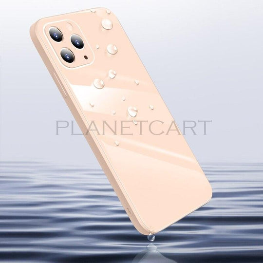 Special Edition Glossy Silicone Soft Edge Back Case with Camera Protection For iPhone 12 Pro Max